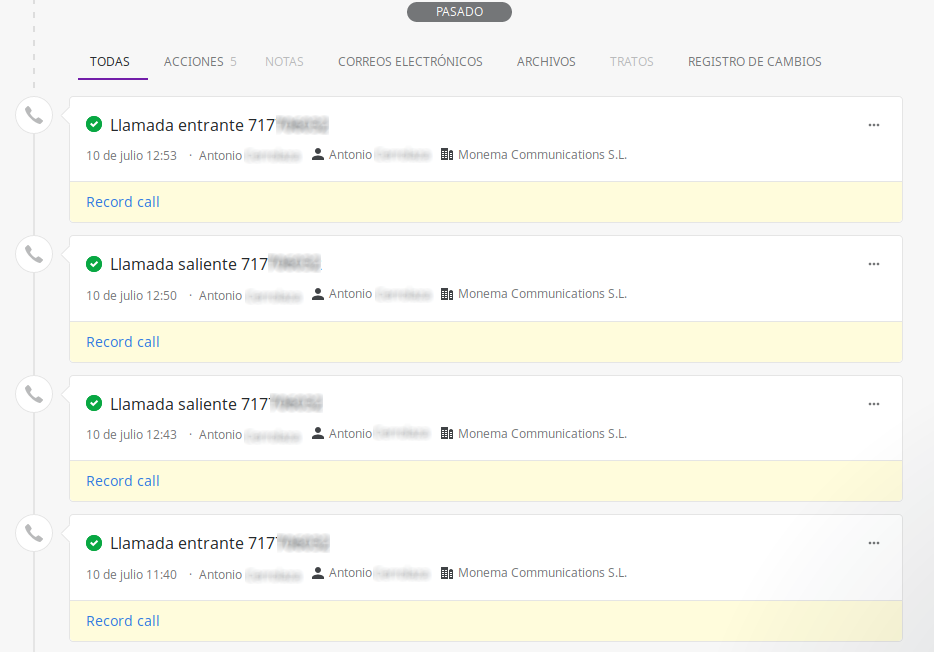 Pipedrive - Registro